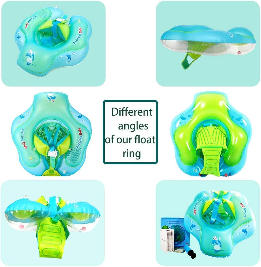 Anti-Slip Baby Swimming Float Ring for Pool, Toddler Floaties Accessories for the Age of 3 Months-6 Years